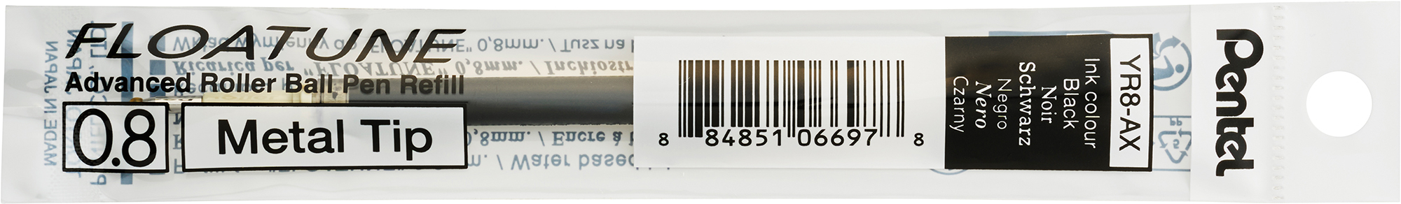 PENTEL Nachfüllmine FLOATUNE 0.8mm schwarz