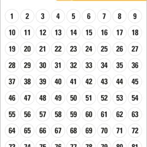 Zahlenetiketten Vario 1-540