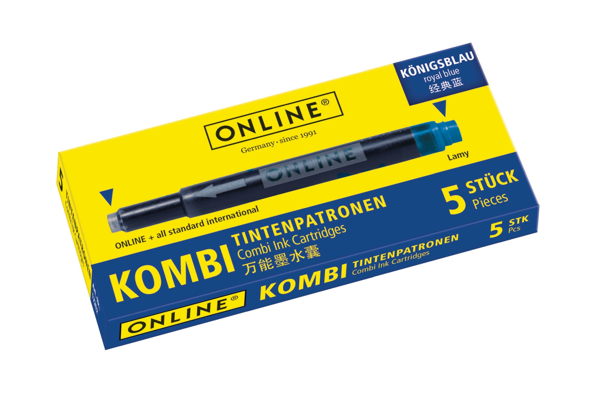 Kombipatronen Online blau