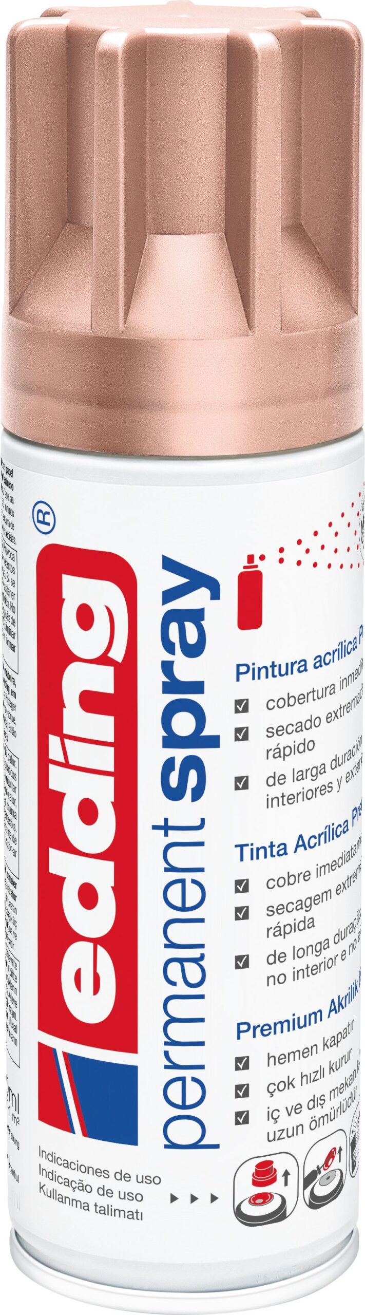 Acryllack Spray seidenmatt rosé gold