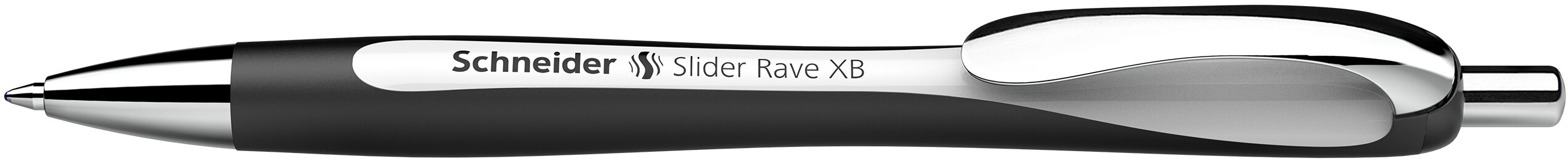Kugelschreiber Slider Rave XB schwarz-weiss
