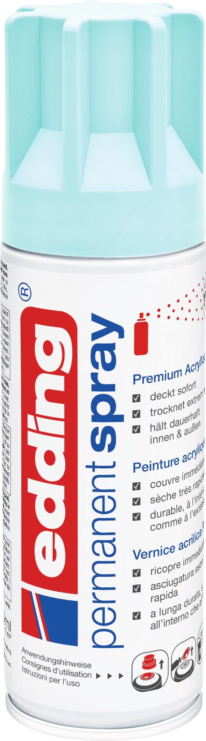Acryllack Spray seidenmatt pastellblau