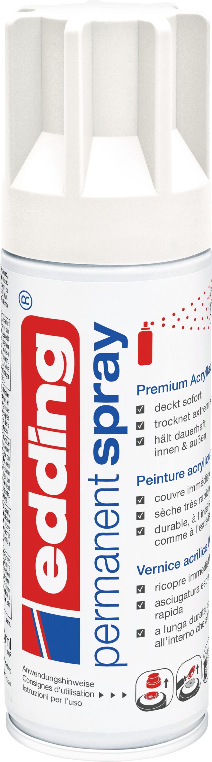 Acryllaack Spray seidenmatt weiss