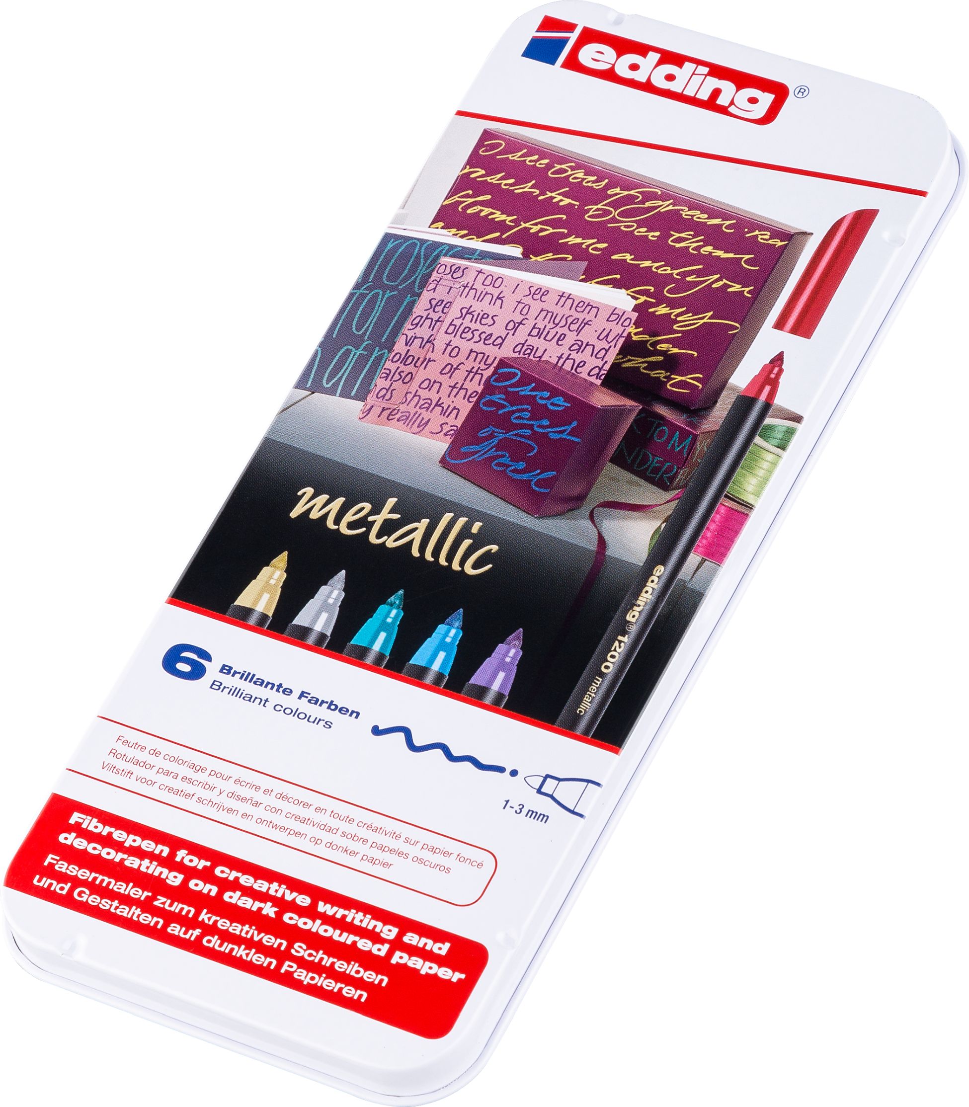 Edding 1200 metallic Etui