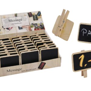 Schultafel 7x5cm auf Holzklammer