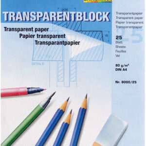 Transparentblock A4 25 Blatt