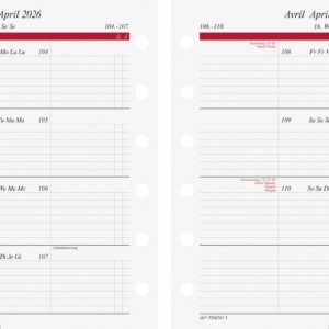 Wochenkalender Timing 3 1W/2S