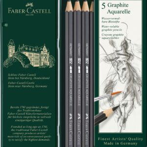 5 Graphit Aquarelle Bleistifte