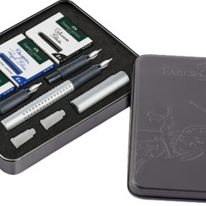 Grip Füller Kalligrafie Set Silber