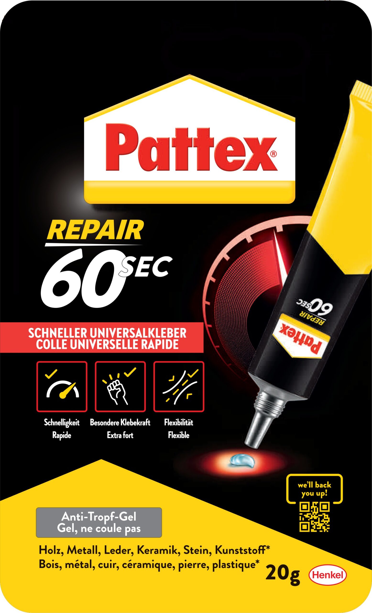 Pattex 60sec. Universalkleber 20g