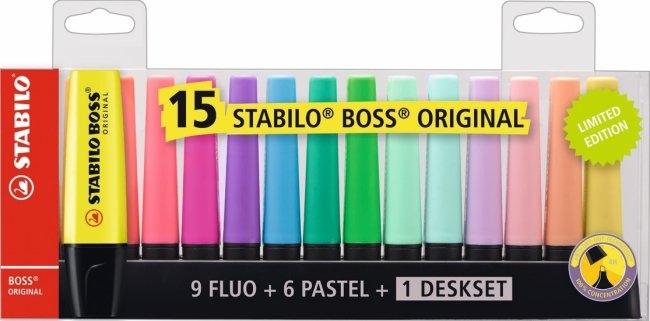 STABILO Boss Original 15er Tischset