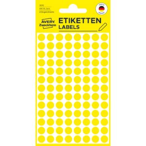 Etiketten 8mm Markierungspunkt