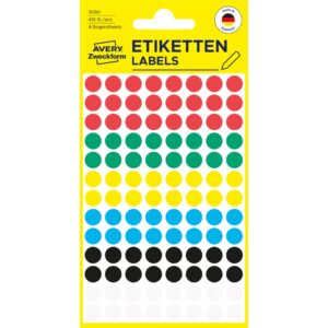 Etiketten 8mm Markierungspunkt