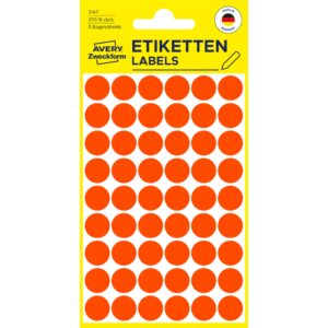 Etiketten 12mm Markierungspunkt