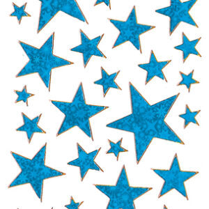 Sterne blau mit Goldrand