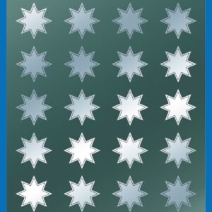 Sterne silber 6spitz mittel