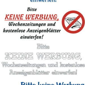 Bitte keine Werbung, STOP