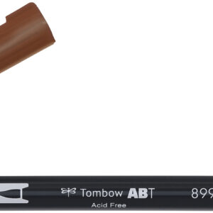 Tombow brush pen redwood