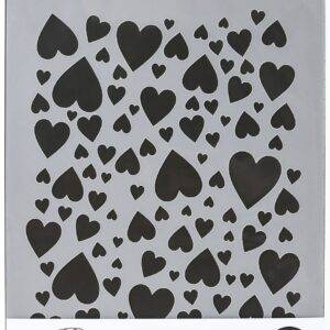 I AM CREA Schablone Herzen A5