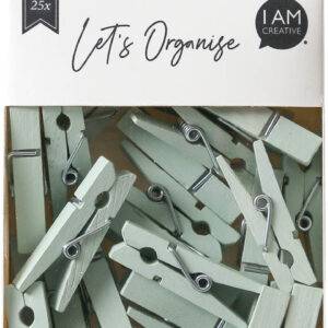 I AM CREA Holzklammern Let`s Organize