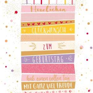 ABC Geburtstagskarte A4