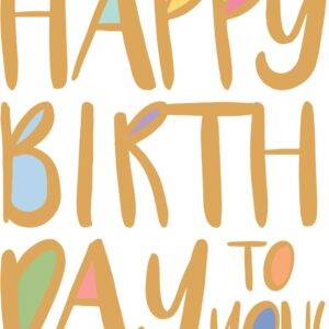 ABC Geburtstagskarte A4