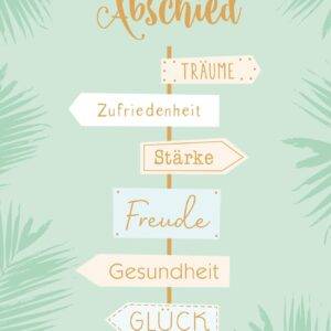 ABC Abschiedskarte DE B6