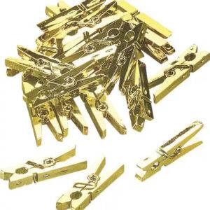 Miniklammern 25mm gold